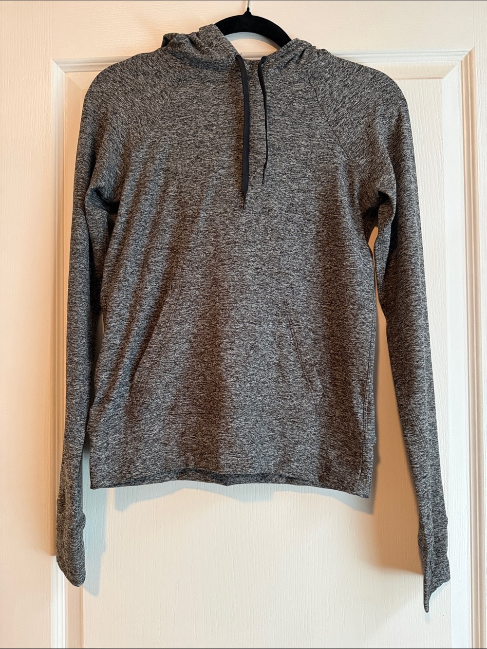 Heather Gray Lightweight Hooded Pullover
